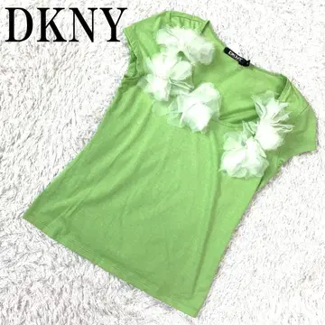 택 포함 새상품 DKNY 디케이에누이 반팔 티셔츠 그린 S B606