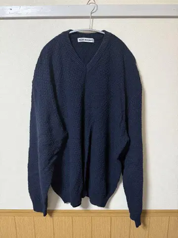 ASCLO Italy Cotton V Knit 네이비