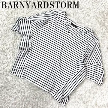 BARNYARD STORM 보더 티셔츠 화이트 1 B615