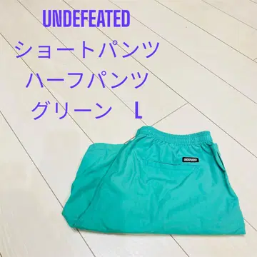UNDEFEATED 하프 팬츠 숏 팬츠 그린 L