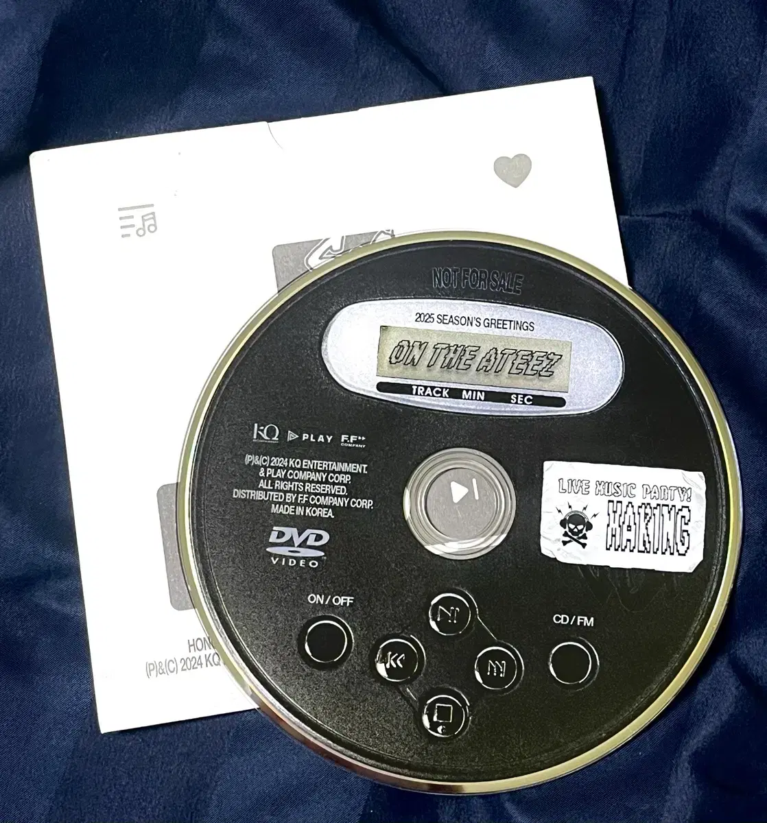 에이티즈 25 시그 메이킹 DVD