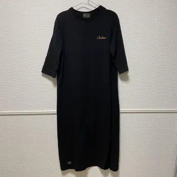 PENDLETON 펜들턴 5부 소매 백 프린트 원피스 블랙