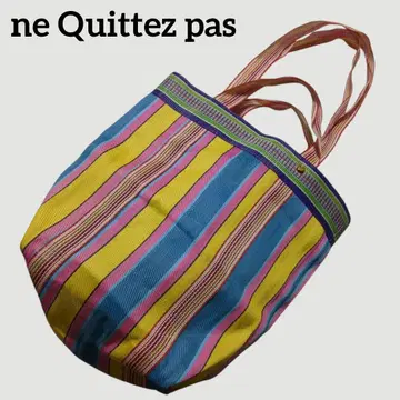 ne Quittez pas 누키테파 멀티 메쉬 스트라이프 토트백