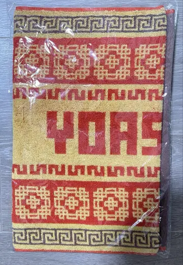 YOASOBI 동양인 패턴 페이스 타월 레드