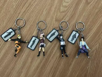 NARUTO 돌풍전 리얼 피규어 키링 나루토 사쿠라 사이 사스케