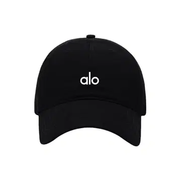 alo 로고 블랙 야구 모자