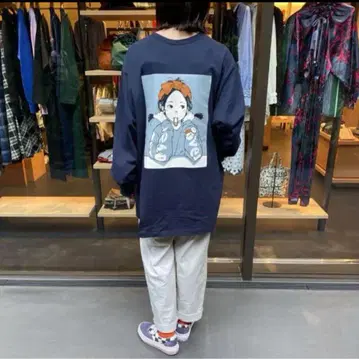 오버프린트 칼하트 고타츠미 POP ART 롱 티셔츠