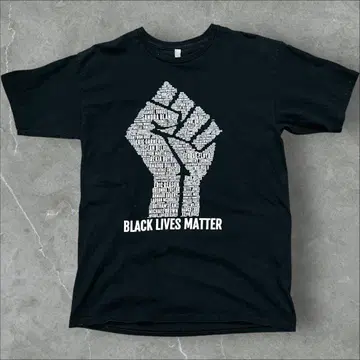 BLACK LIVES MATTER 운동 T 메시지 t