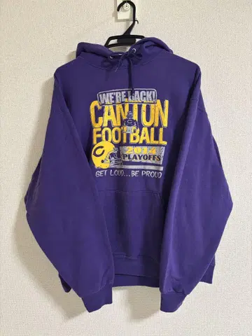 Canton Football 2014 Playoffs 후드티 보라색