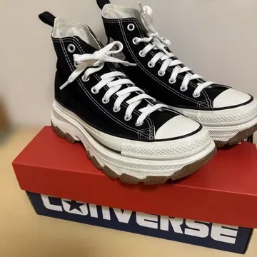 CONVERSE 올스타 통굽 스니커즈 블랙/화이트