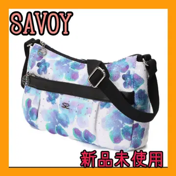 SAVOY 사보이 숄더백 꽃무늬 스팽글 마루이