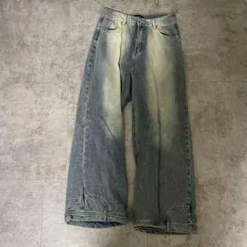 BARWELLS 와이드 레그 데님 라이트 블루