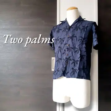 USA 하와이 제 TWO PALMS 올 패턴 알로하 셔츠