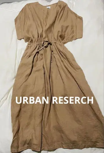 새상품 URBAN RESEARCH DOORS 베이지 린넨 원피스