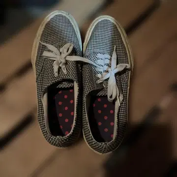TOPSIDER 체크 무늬 스니커즈 탑 사이더