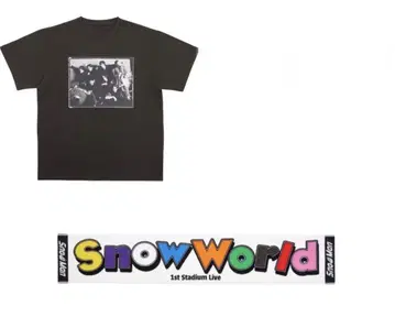 SnowWorld 티셔츠 & 머플러 타월 세트