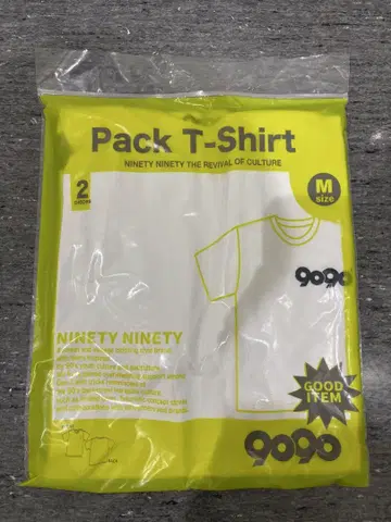 9090Pack T-Shirt M 사이즈 블랙만