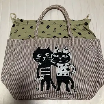 LALACUB 토트백 복조리 고양이