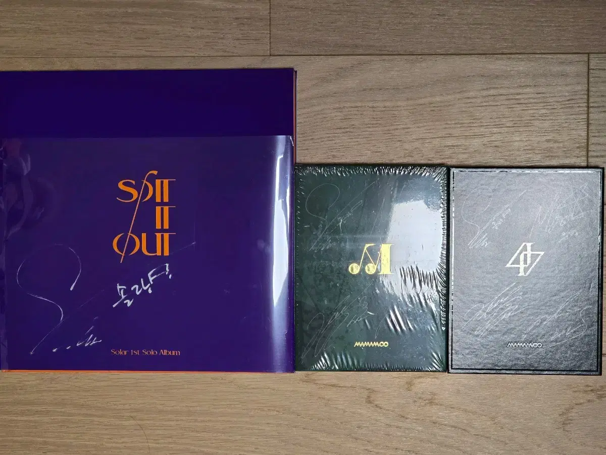 (일괄) 마마무, 솔라 친필 싸인 앨범