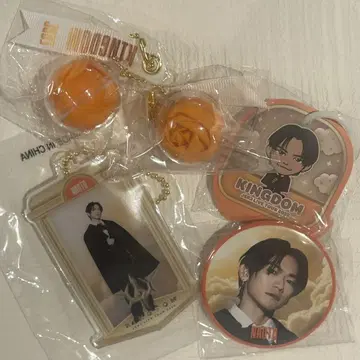 NAOTO 삼대목 가챠 캔뱃지 클리어 참 미니 메모 장미 키링