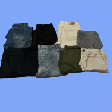 00년대 데님 슬랙스 코듀로이 하프 팬츠 L XL 9권 세트