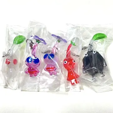 미사용 새상품 PIKMIN 피크민 가챠가챠 메지루시 액세서리 5개