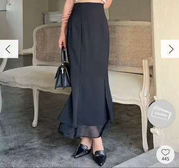 리젝시 시어 헴 머메이드 스커트