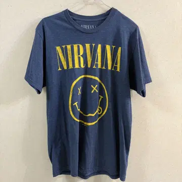 Nirvana 닐바나 티셔츠 파랑 M 사이즈