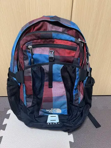 The North Face 체크 무늬 백팩
