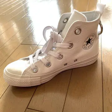 CONVERSE REACT 화이트 24cm 하이컷 스니커즈 (새상품급)