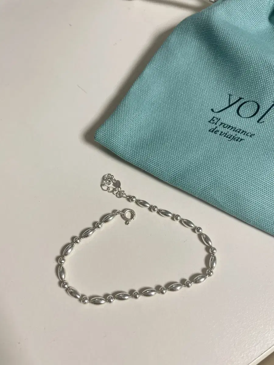 yolstayshop Silver Oval Ball Bracelet (Bingbing Fit)
