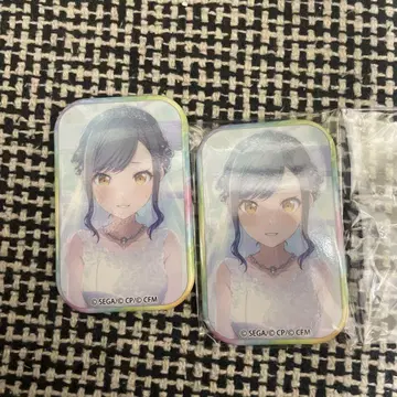 프로세카 시로이시 안 준 브라 스퀘어 캔뱃지 2개