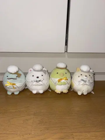 스미코구라시 공 체인 포함 반짝이 리본 봉제 인형