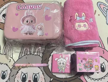 러브부 labubu 핑크 잡화 세트