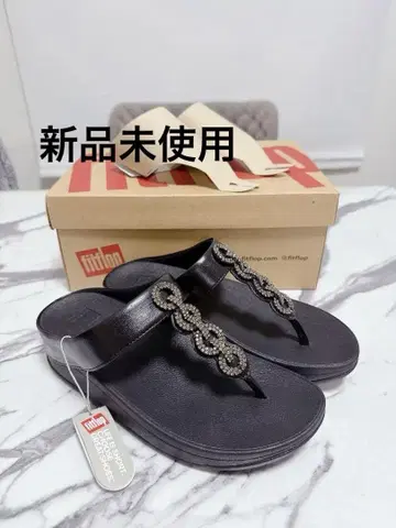 핏플랍 핏플랍 피노 스파클 토 샌들 블랙