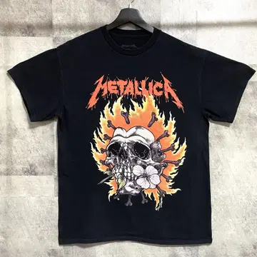 METALLICA 메탈리카 티셔츠 블랙 밴딩 티셔츠