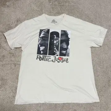 POETIC JUSTICE 2PAC 무비 티셔츠 L 해외 구제 의류 랩