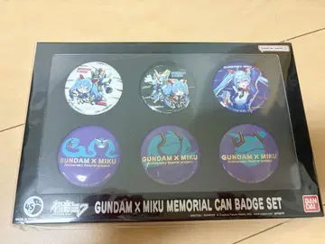 GUNDAM x MIKU 메모리얼 캔뱃지 세트