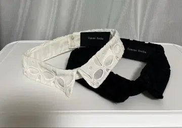 Simone Rocha 탈부착 카라 화이트 블랙 2개 세트