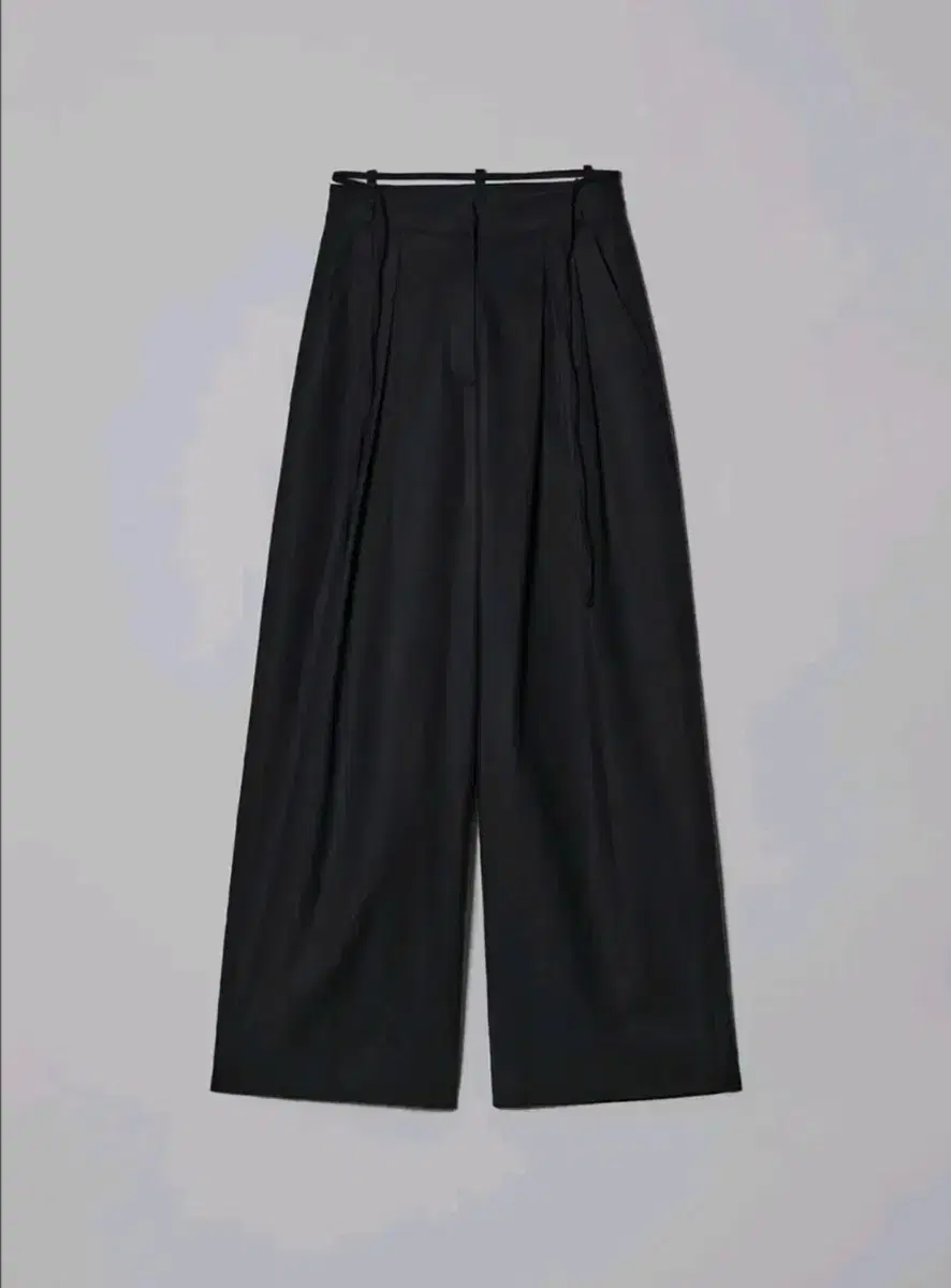 (New) Diagonal String Belt Trousers Black S