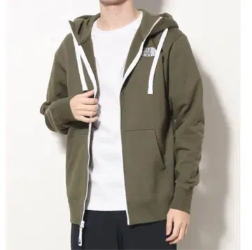 THE NORTH FACE 카키 집업 후드티