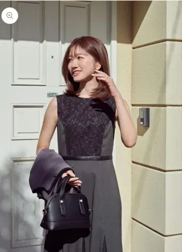 Maison Echelle 메종 에셸 가죽 파이핑 드레스 원피스