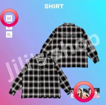 LE SSERAFIM 왈츠 JP 굿즈 SHIRT 체크 셔츠 M 사이즈