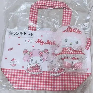 산리오 복권 마이멜로디 마스코트 런치 토트 세트