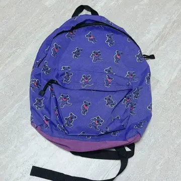 그레이트풀 데드 데드 베어 백팩 퍼플 보라색 사이키 투톤