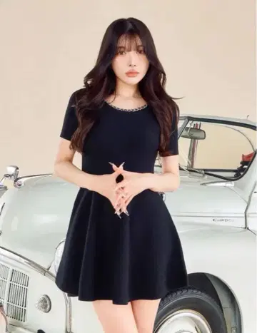 다리치 체인 넥 원피스 FL 사이즈
