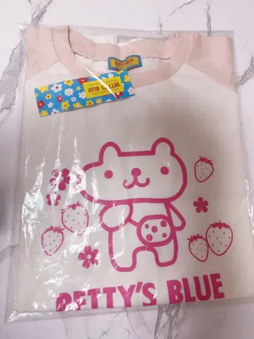 BETTY'S BLUE 에이미 프린트 래글런 롱 T