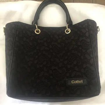 Gothel & Maison de FLEUR 블랙 토트백
