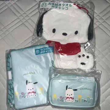 산리오 캐릭터즈 복권 포차코 손수건 타월 파우치 사코슈