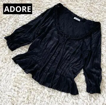 ADORE 어도어 가디건 셔츠 블라우스 레이스 블랙 38
